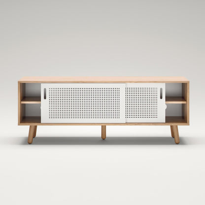 Department Ray TV Bench 150 cm Oak/White