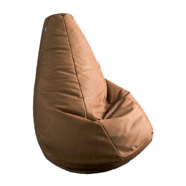 Sacco - leather Bean Bag by Zanotta