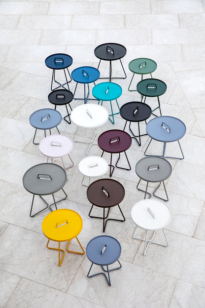 On-the-move table, small, dark green