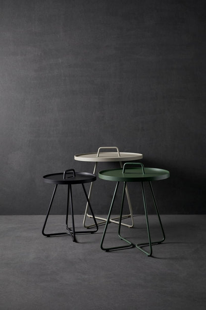 On-the-move table, small, dark green