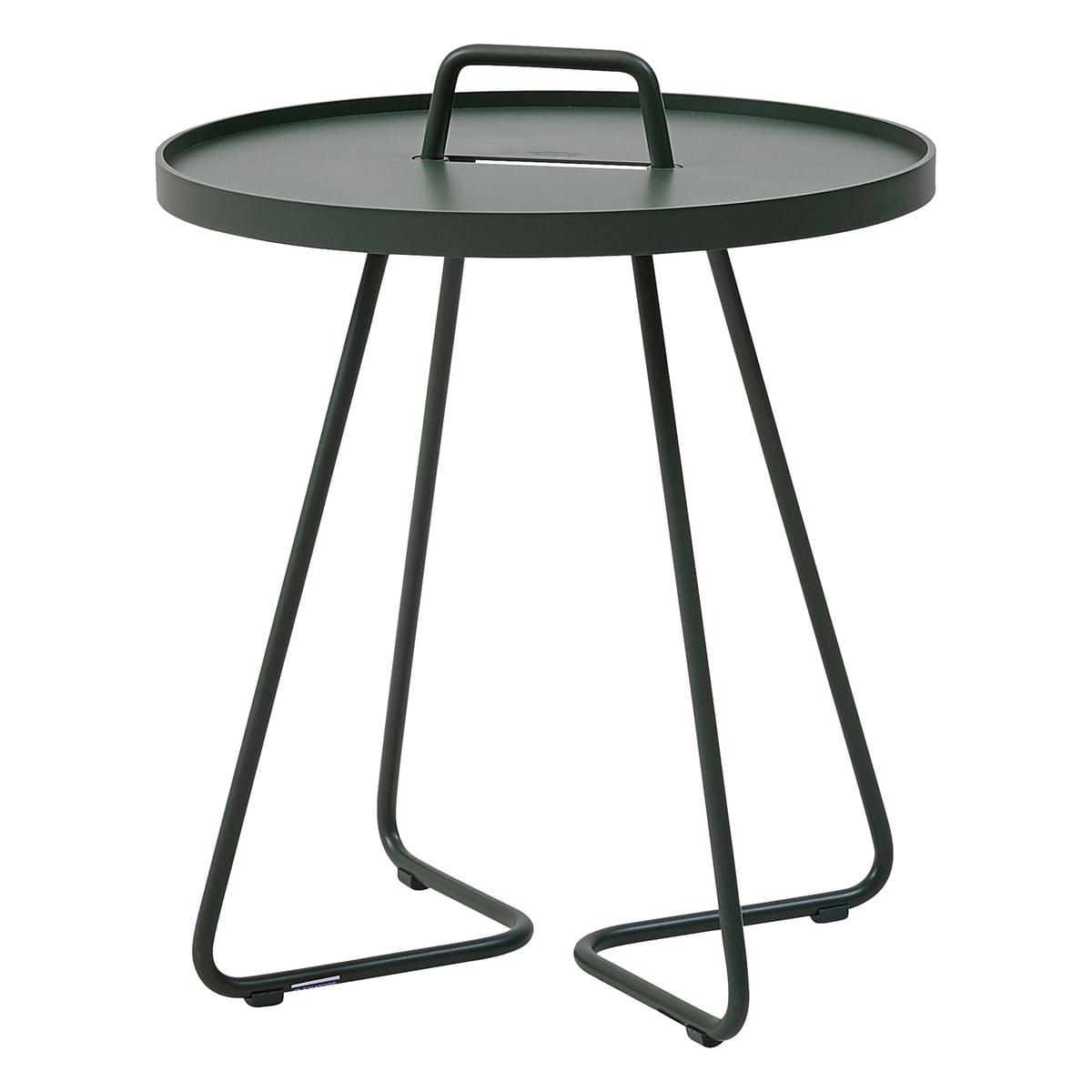 On-the-move table, small, dark green