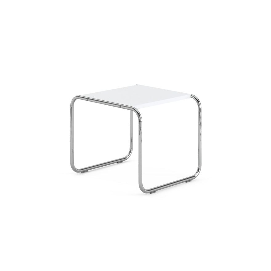 Laccio - Square Laminate Side Table by Knoll #White