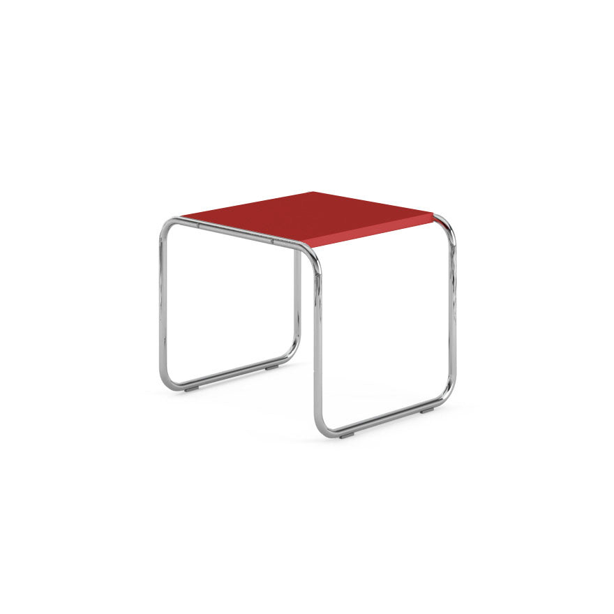 Laccio - Square Laminate Side Table by Knoll #Red