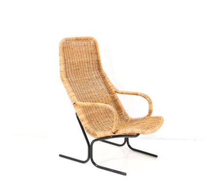 514 Lounge Chair in Wicker by Dirk Van Sliedrecht for Gebroeders Jonkers Noordwolde, 1961-MY-1417789