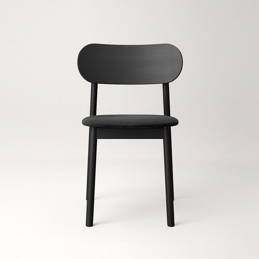 Decotique Elephant Dining Chair Black/Black Velvet