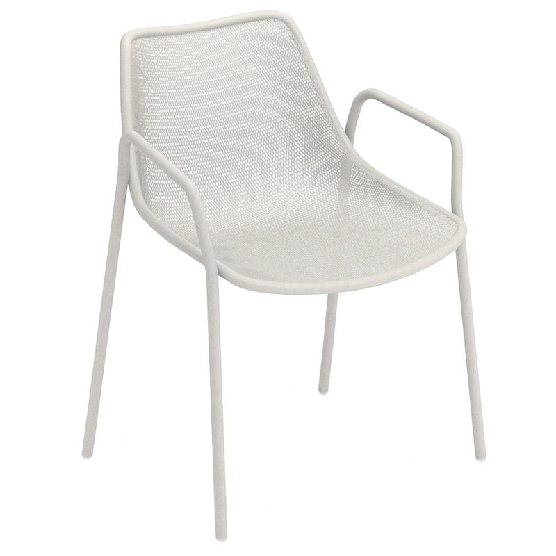 Round armchair by Emu #matt white #