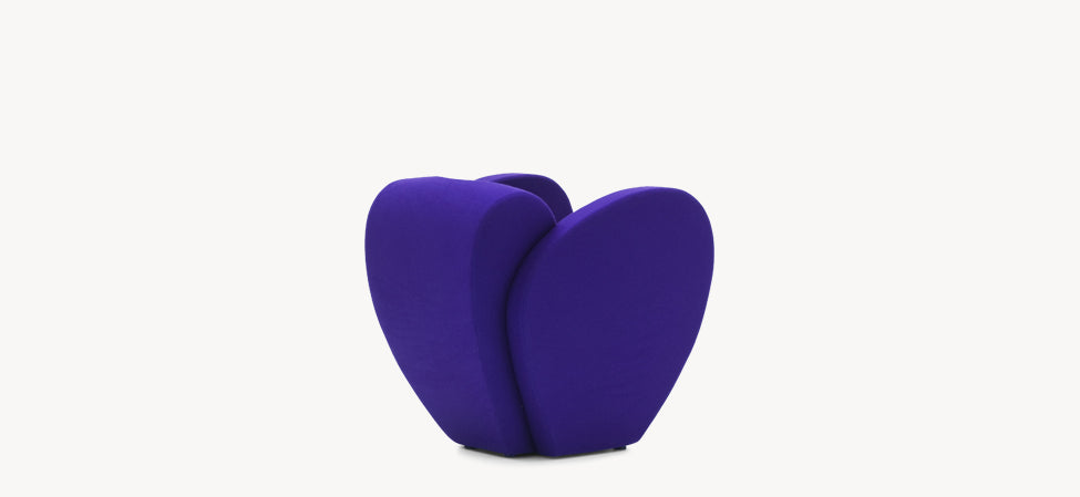 SIZE TEN - Polyester easy chair with armrests