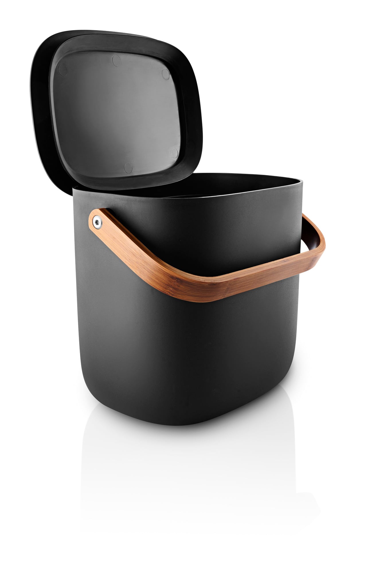 Reflect recycling waste bin, 6 L, musta