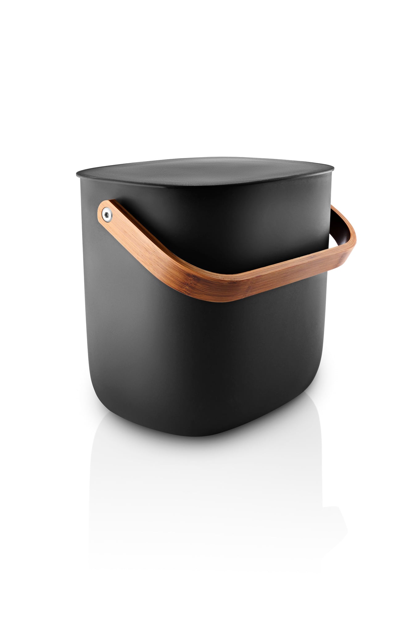 Reflect recycling waste bin, 6 L, musta