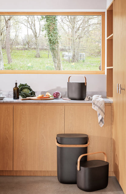 Reflect recycling waste bin, 33 L, black