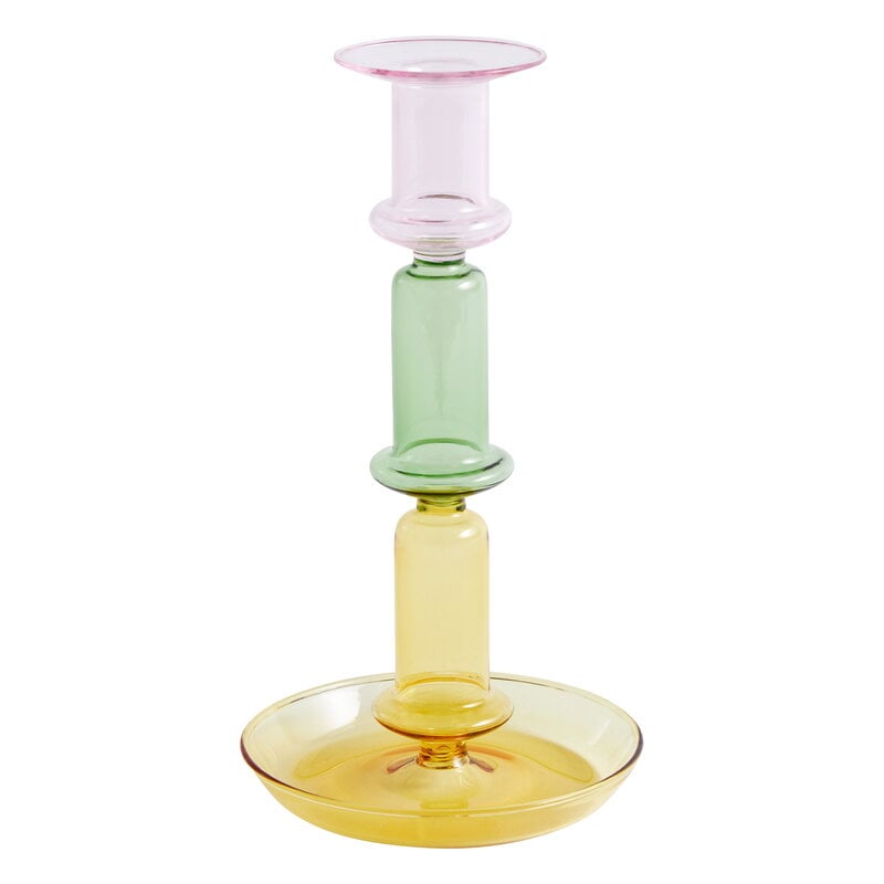 Flare candleholder by HAY #tall, rainbow #