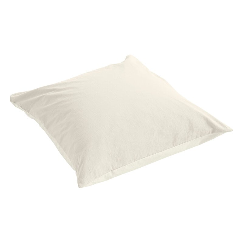 Duo pillowcase by HAY #ivory #80 x 80 cm