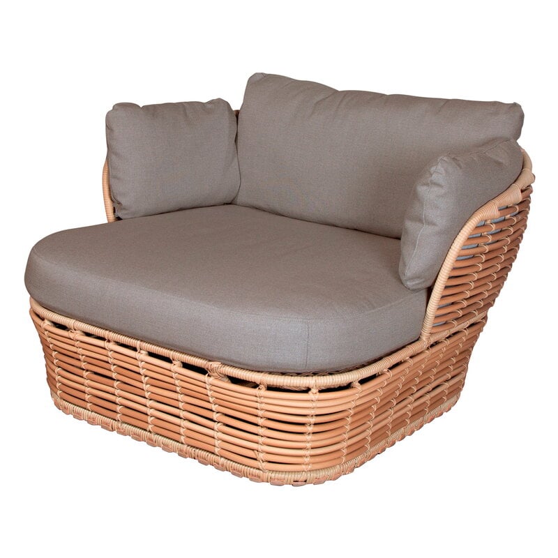 Basket lounge chair by Cane-line #natural - taupe #