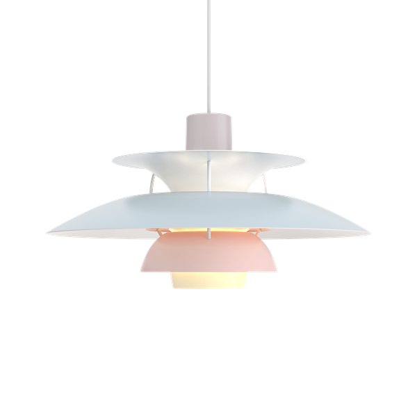 [해외재고] PH 5 Pendant Lamp - Pastels oyster blue rose