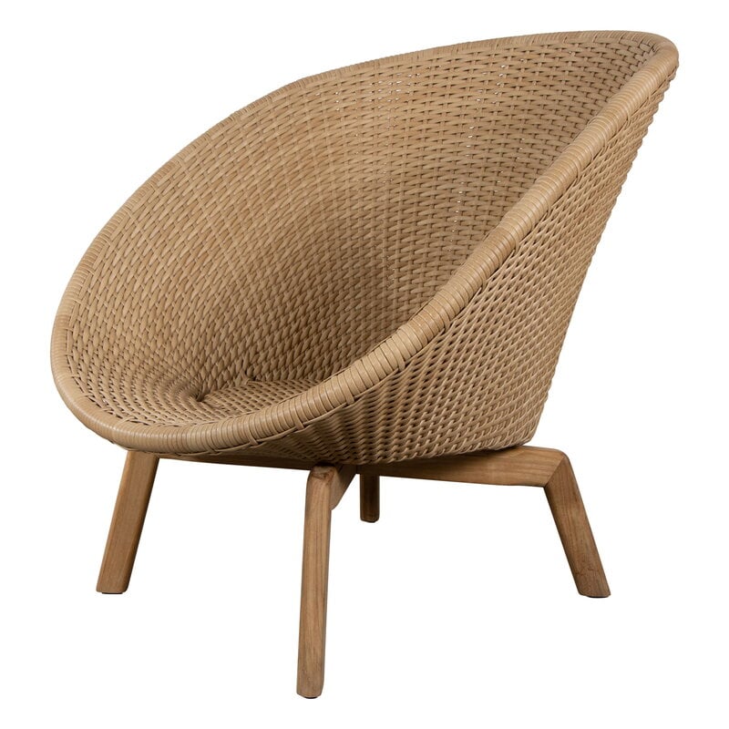 Peacock lounge chair by Cane-line #teak - natural #