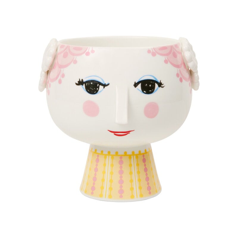 Eva flowerpot on base by Bjørn Wiinblad #15,5 cm, pink #