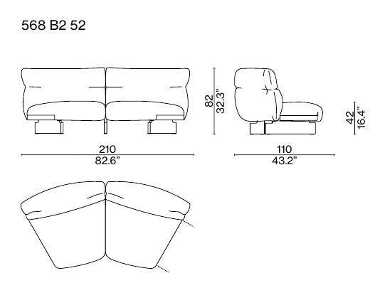 몬클라우드 패브릭 소파