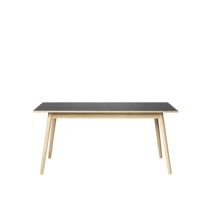 FDB Furniture C35B Dining Table 160 cm Black Lacquered Oak