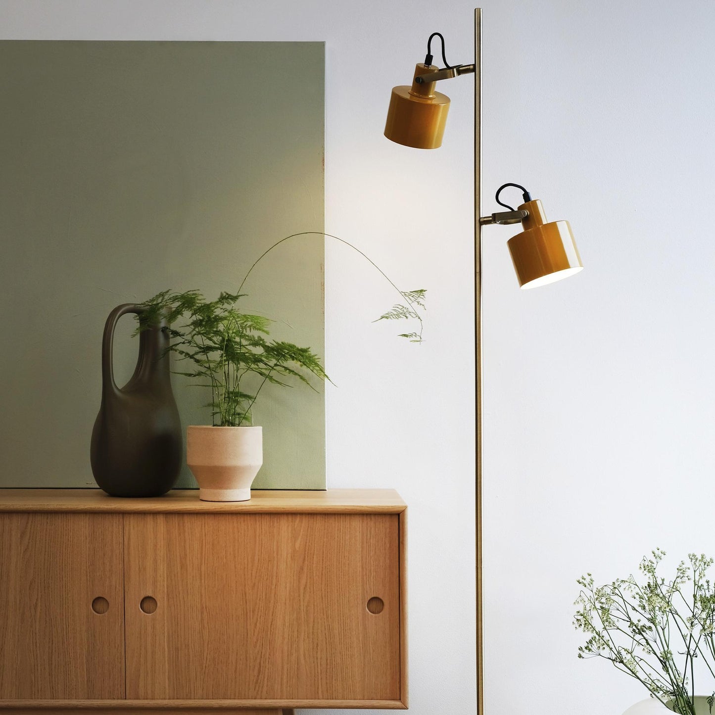 Dyberg Larsen Ocean Floor Lamp Curry/ Brass/ Turquoise
