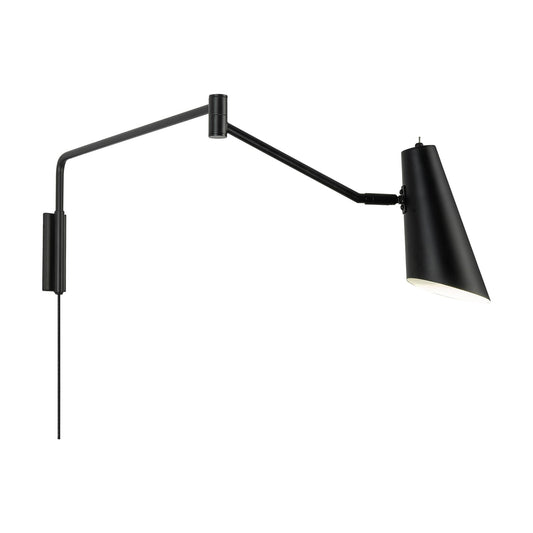 Noa Wall Lamp Long Matt Black by Dyberg Larsen #Matt Black