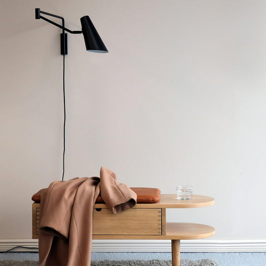 Dyberg Larsen Noa Wall Lamp Long Matt Black