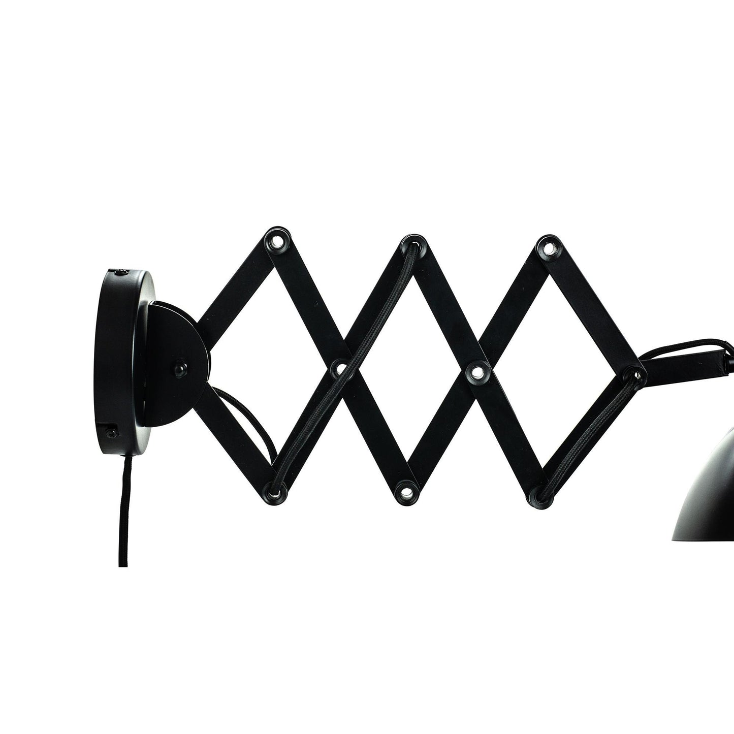 Dyberg Larsen Futura Wall Lamp With Folding Arm Matt Black and White