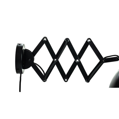 Dyberg Larsen Futura Wall Lamp With Folding Arm Matt Black and White