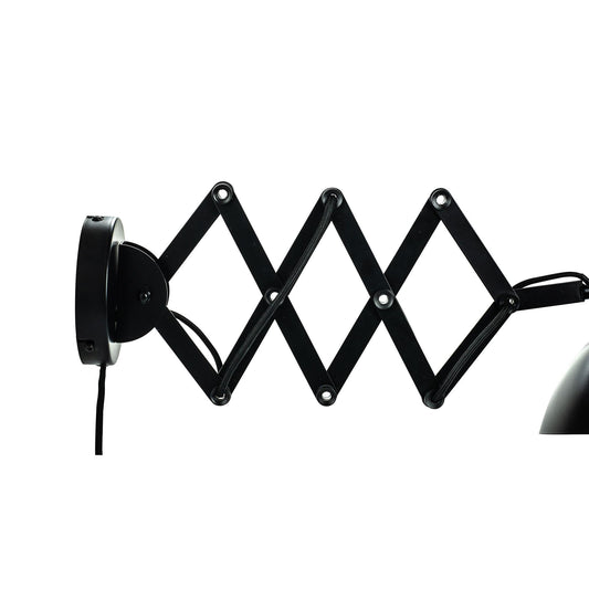 Dyberg Larsen Futura Wall Lamp With Folding Arm Matt Black and White