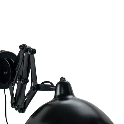 Dyberg Larsen Futura Wall Lamp With Folding Arm Matt Black and White