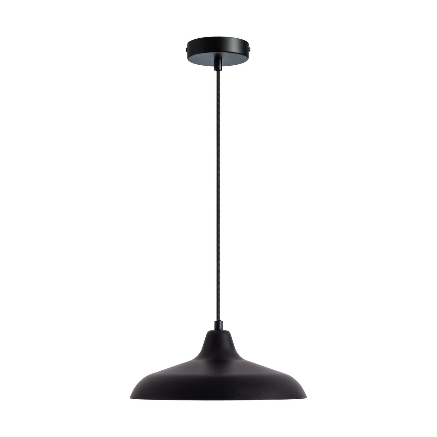 Futura Pendant Lamp Ø30 by Dyberg Larsen #Matt Black and White