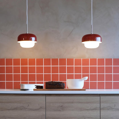 Dyberg Larsen Haipot Ø23 Pendant Red Dusty Earth/Dark Red