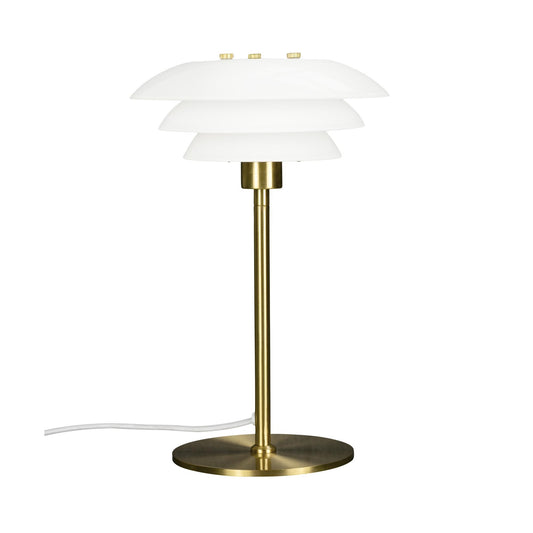 DL20 Table Lamp by Dyberg Larsen #Opal/ Brass