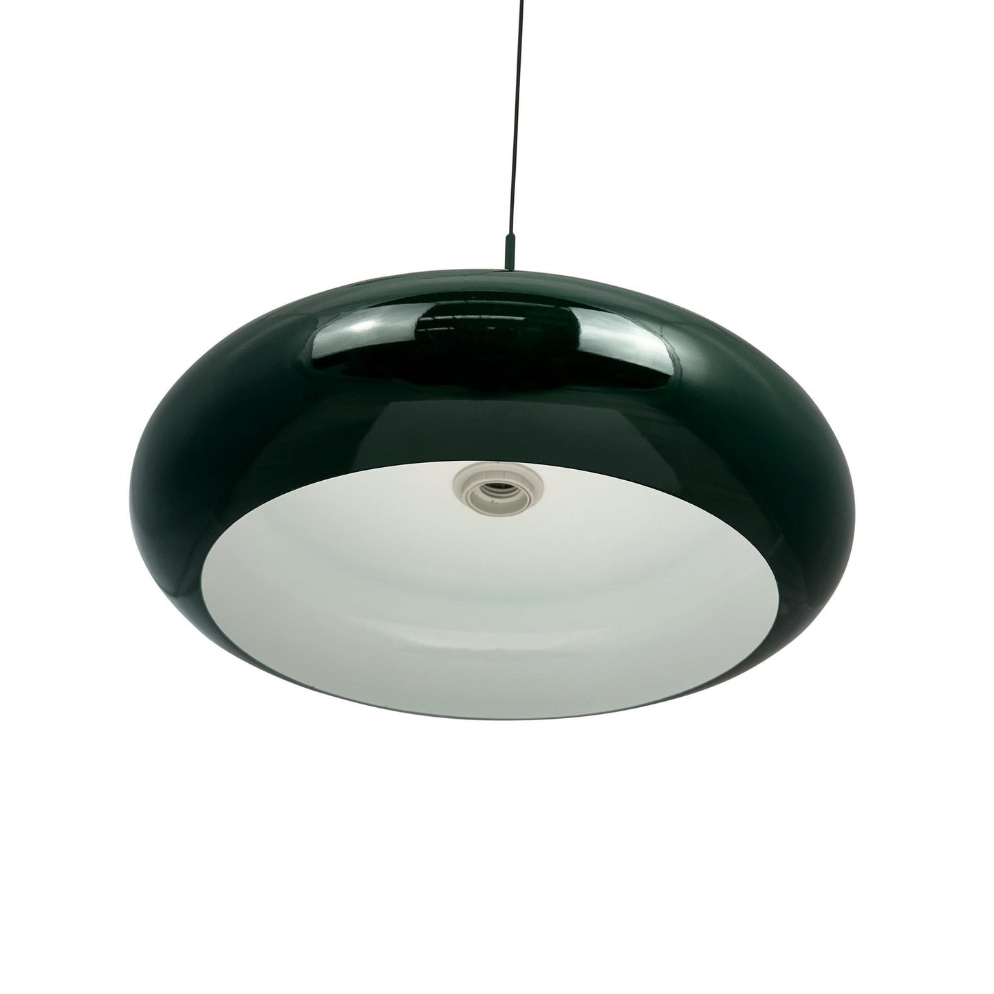 Dyberg Larsen Planet Pendant With Ring Wood/ Dark Green