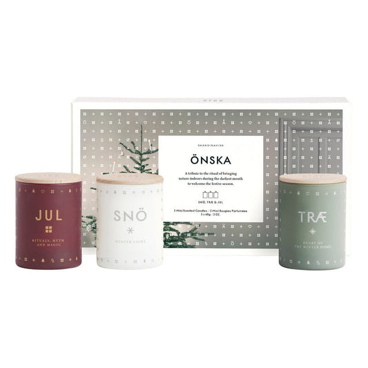 Scented candle set by Skandinavisk #3 pcs, ÖNSKA #