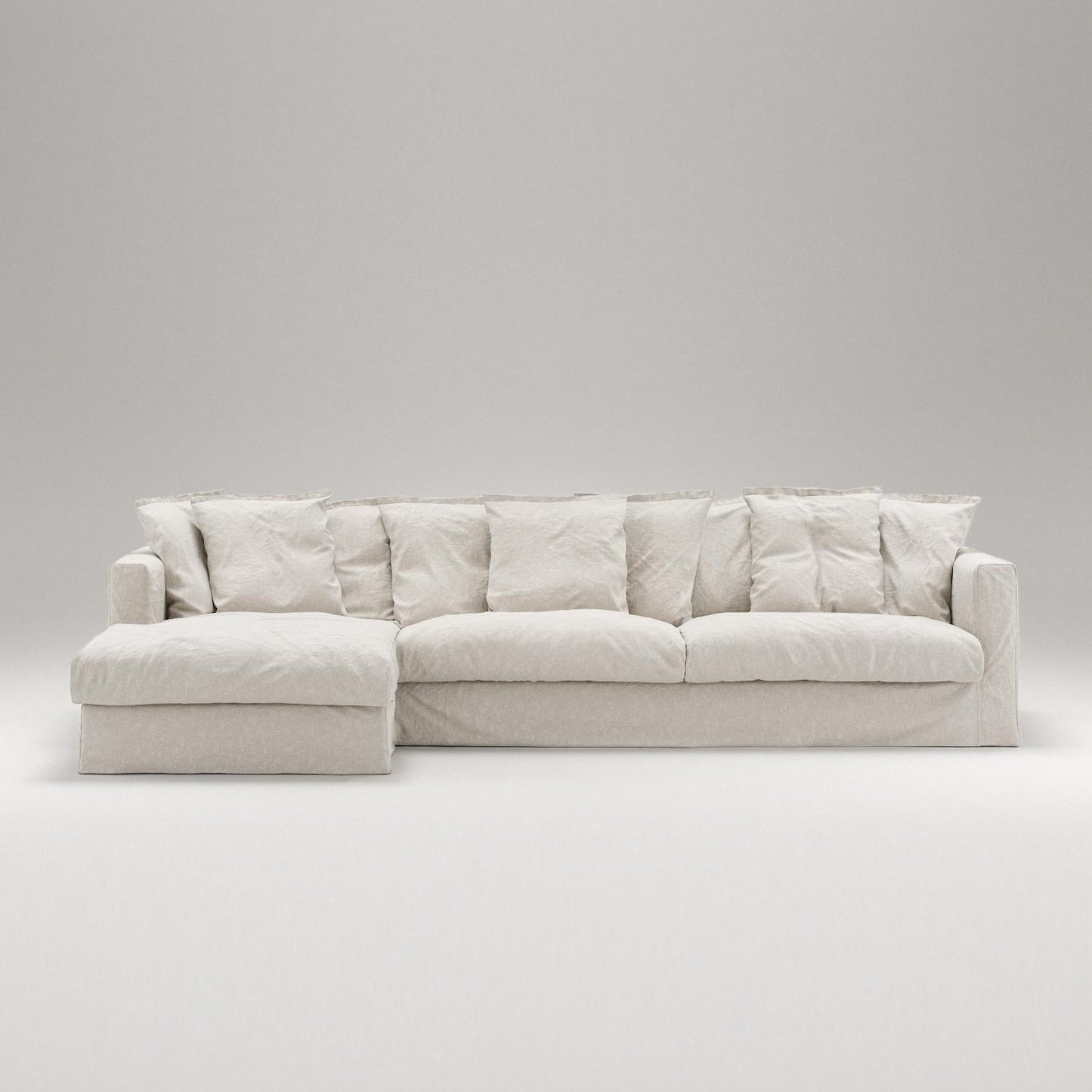 Decotique Le Grand Air 3-Seater Sofa Divan Left Cream White