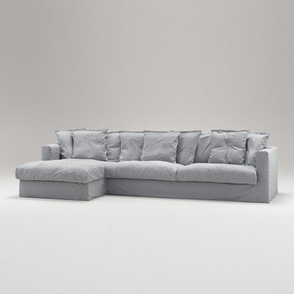 Decotique Le Grand Air 3-Seater Sofa Chaise Left Nordic Sky