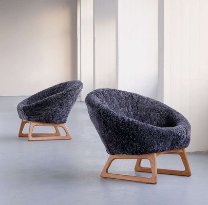 57A Lounge Chairs by Kurt Østervig for Rolschau Møbler, 1958, Set of 2-FMT-827192