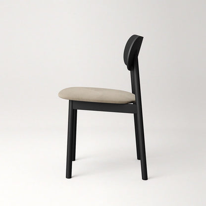 Decotique Elephant Dining Chair Black/Beige Velvet
