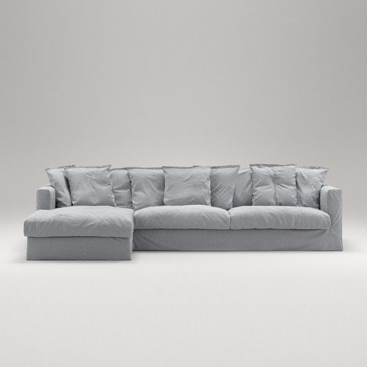 Decotique Le Grand Air 3-Seater Sofa Chaise Left Nordic Sky