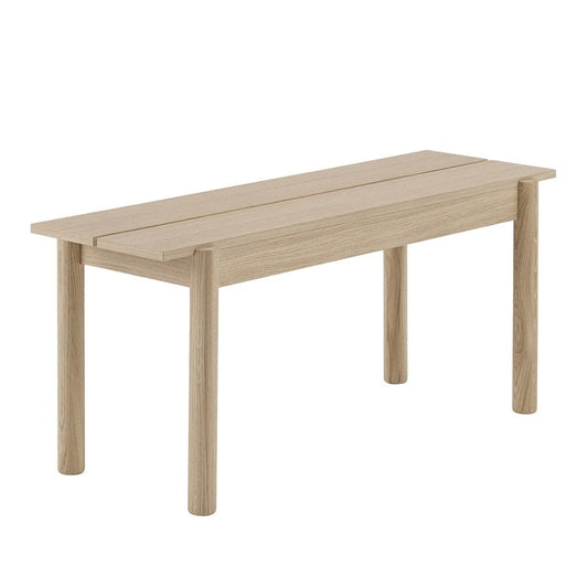 Linear Wood bench 110 x 34 cm by Muuto #oak #