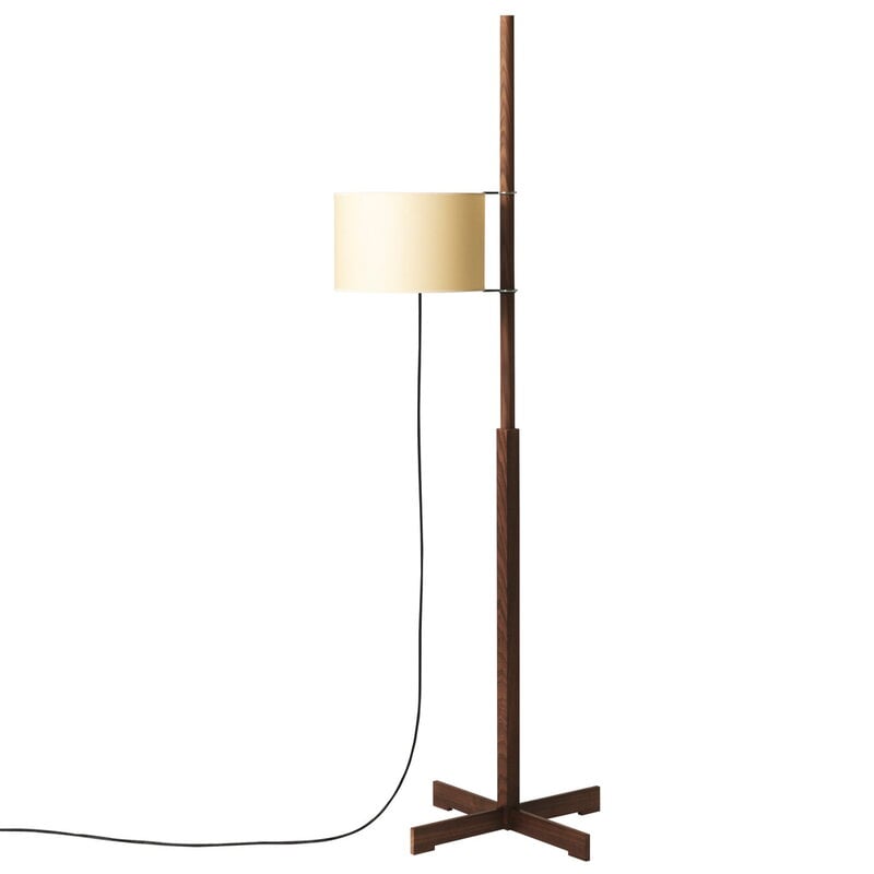 TMM floor lamp by Santa & Cole #walnut - beige #