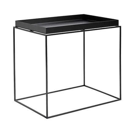 Tray table rectangular, black