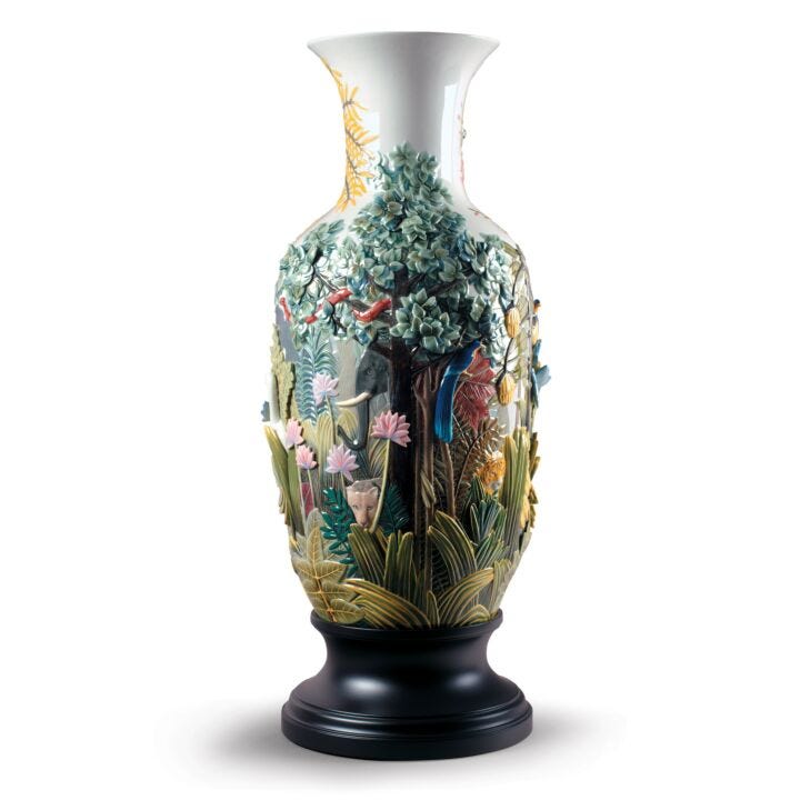 Paradise Vase Animal Life Figurine by Lladró