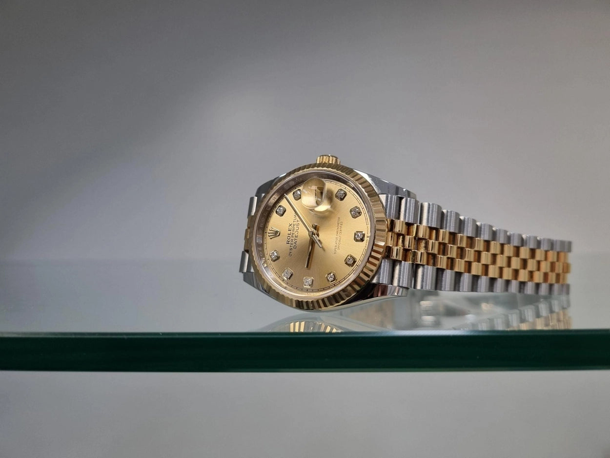 [빈티지/매장즉시발송] Rolex® Datejust 36 (36mm | 샴페인 다이얼 | 10포인트 다이아 인덱스 | 플루쥬빌)