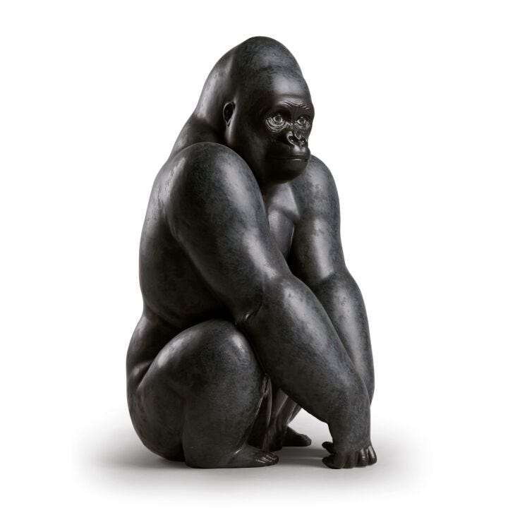 Gorilla Figurine by Lladró
