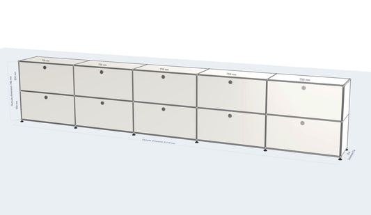 5x2 모듈 사이드보드 (10 doors) [W(750+750+750+750+750)XD350XH(350+350)]