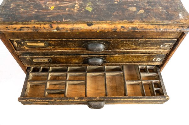 6-Drawer Wood and Metal Dresser, 1930s-PYA-982812