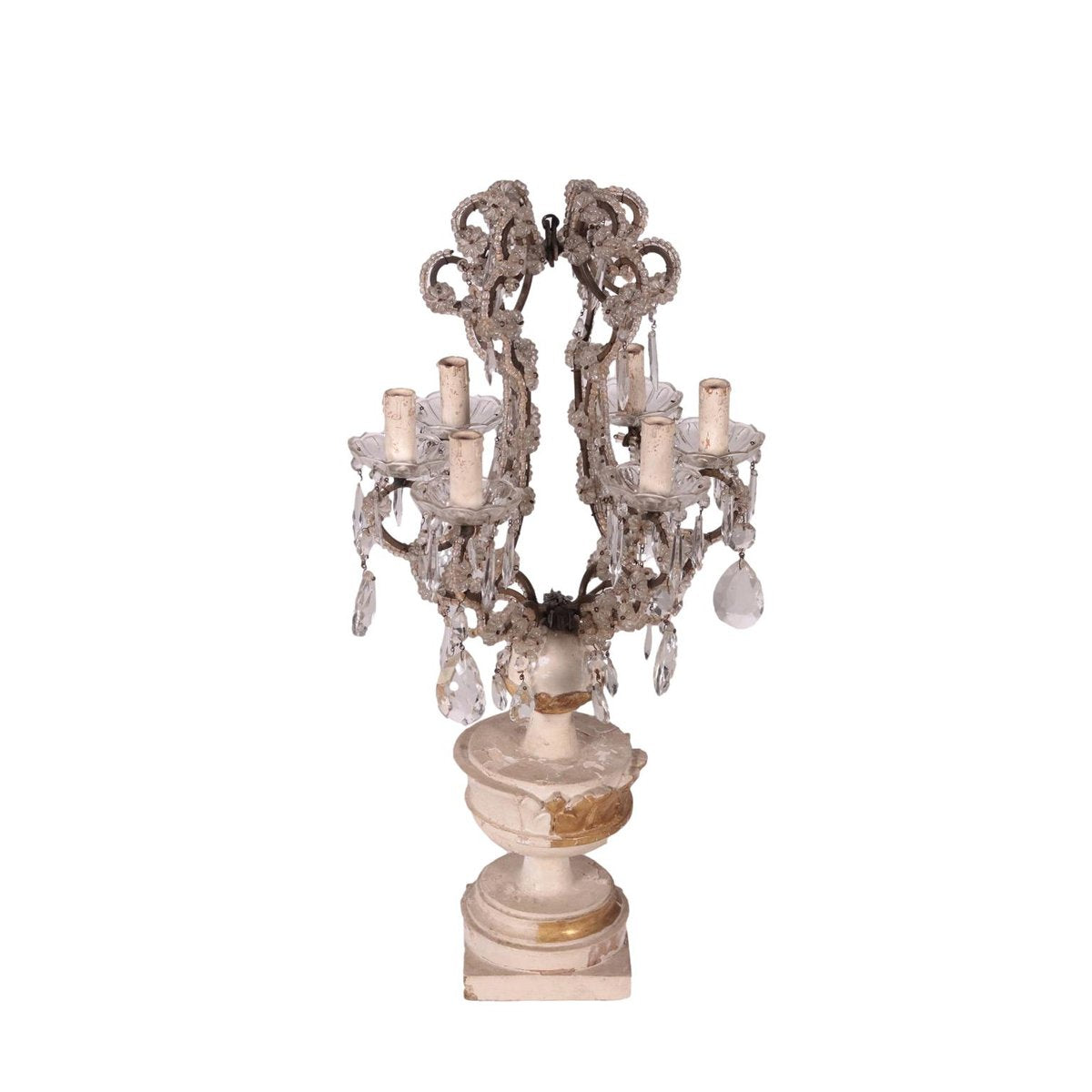 6-Light Candleholder with Vase-Shaped Base