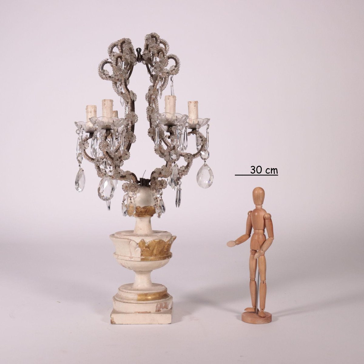 6-Light Candleholder with Vase-Shaped Base