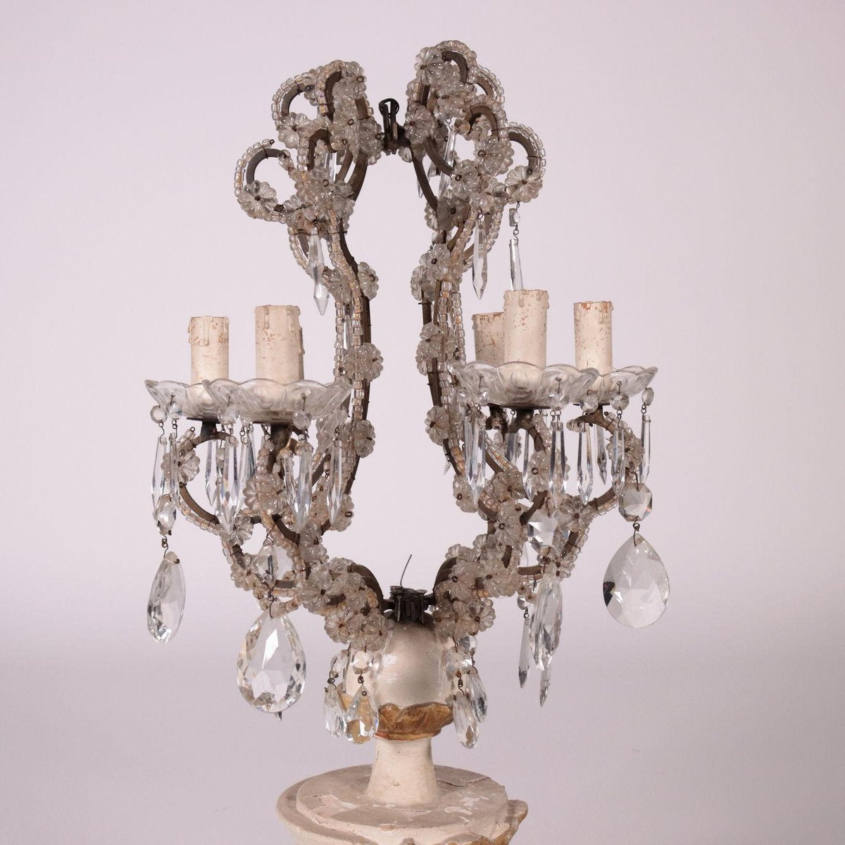 6-Light Candleholder with Vase-Shaped Base